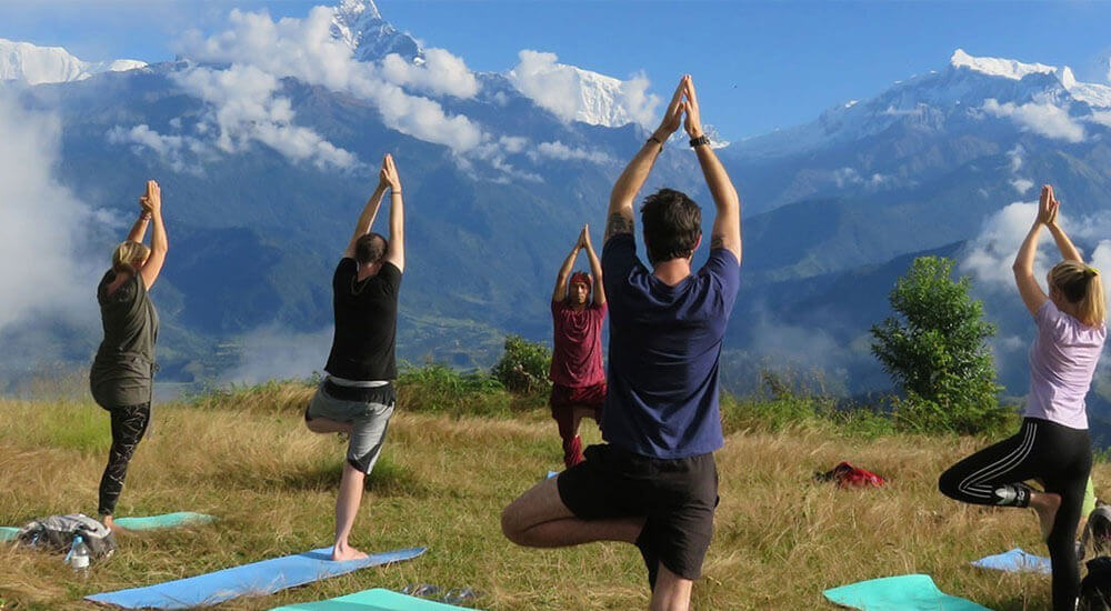 Therapeutic yoga session for healing and physical wellness