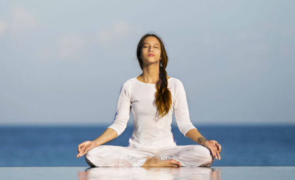 Isha Hatha Yoga practices during Hatha Bliss workshop